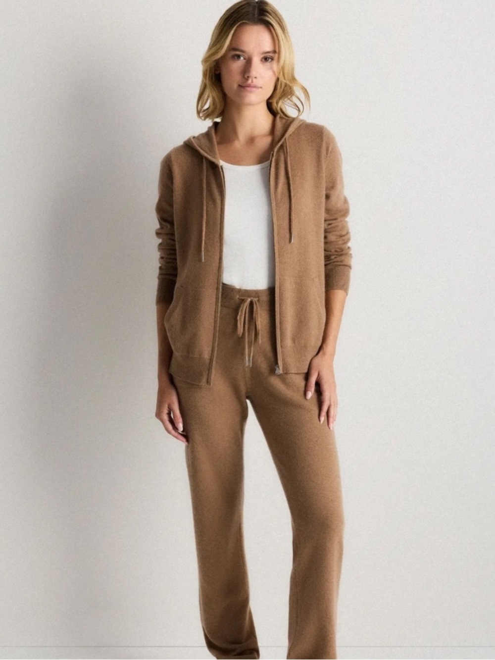 QUINCE  Mongolian Cashmere Set Hoodie and pants  SIZE S